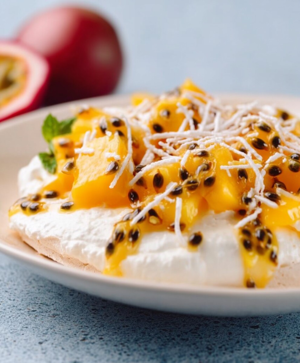 Pavlova passion fruit