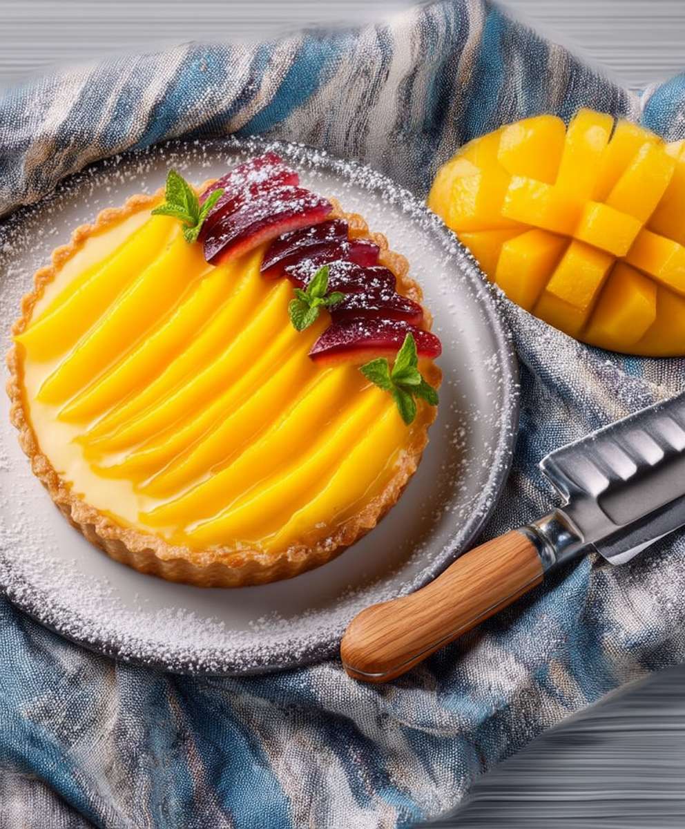 Tarte à la mangue facile