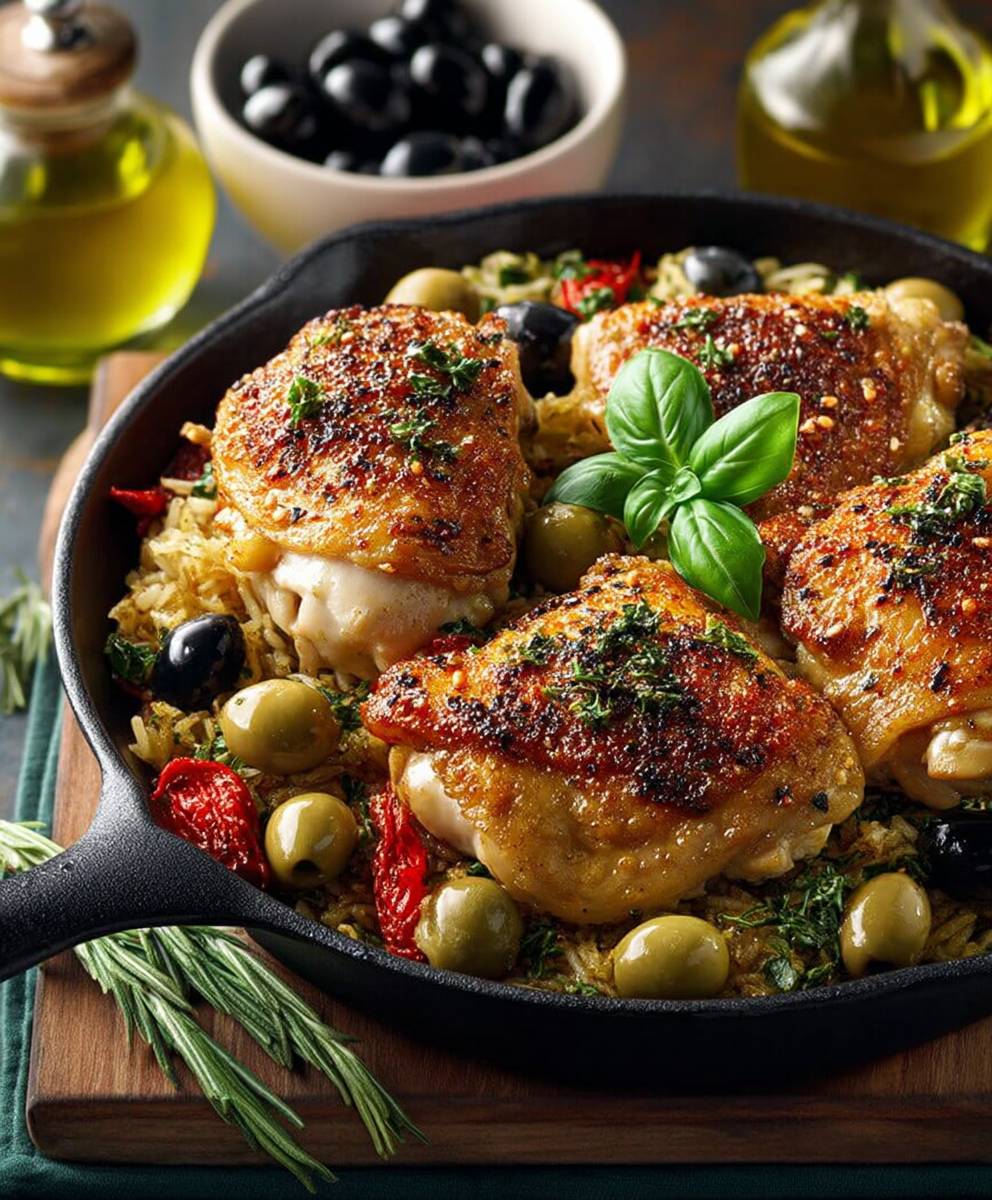 Poulet aux olives facile