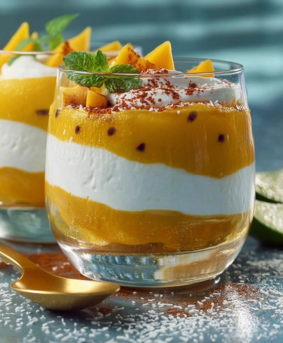 Verrine mangue coco