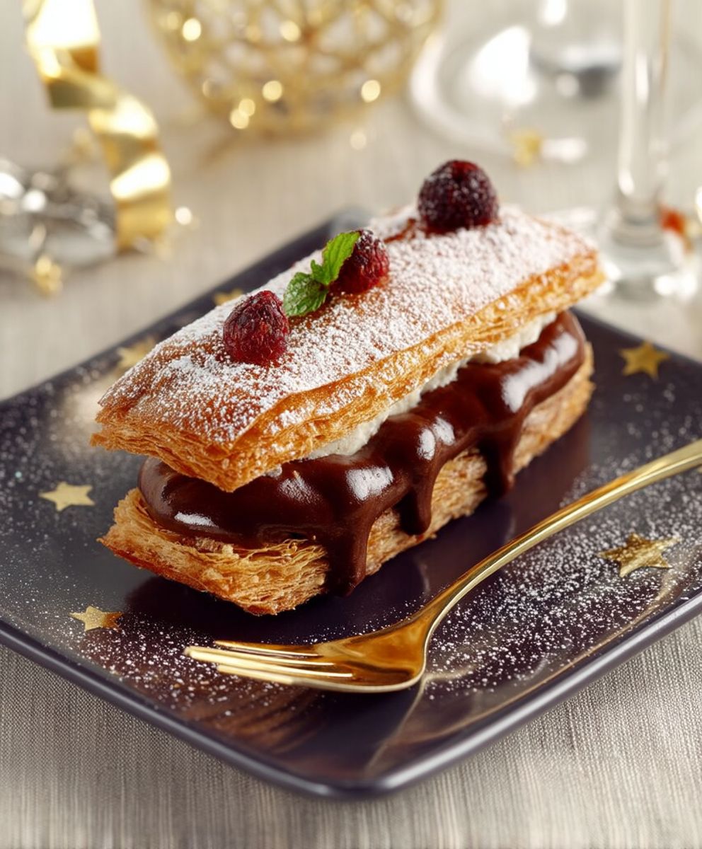 Mille feuilles au chocolat
