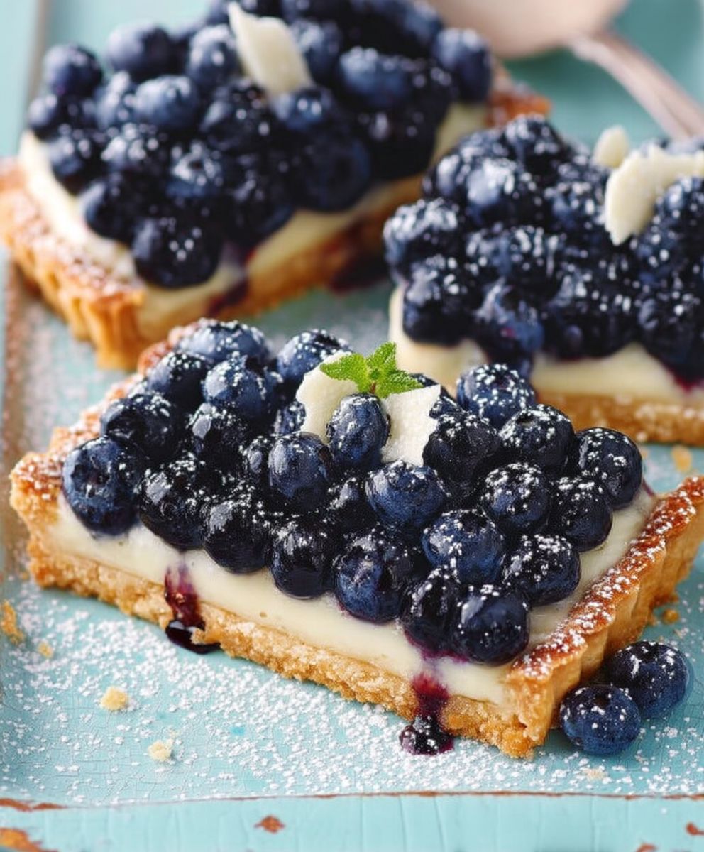Tarte aux myrtilles facile