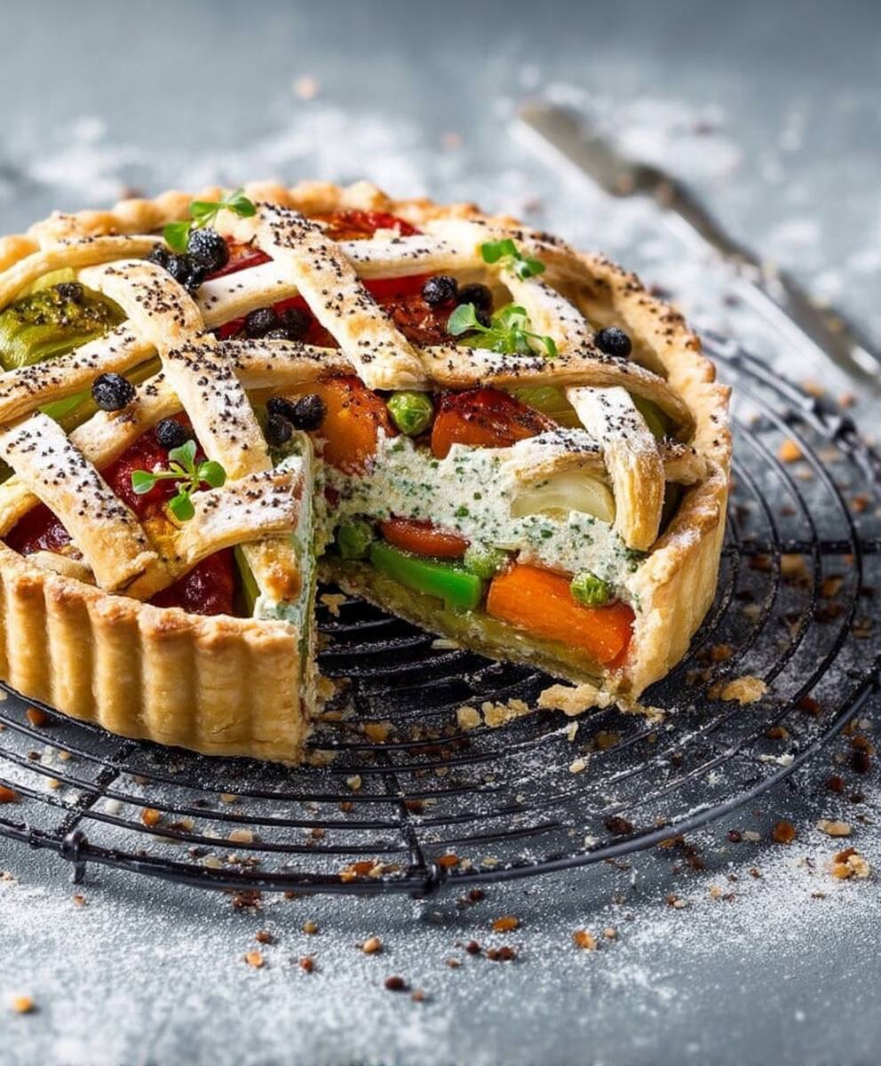 Tarte légumes du potager