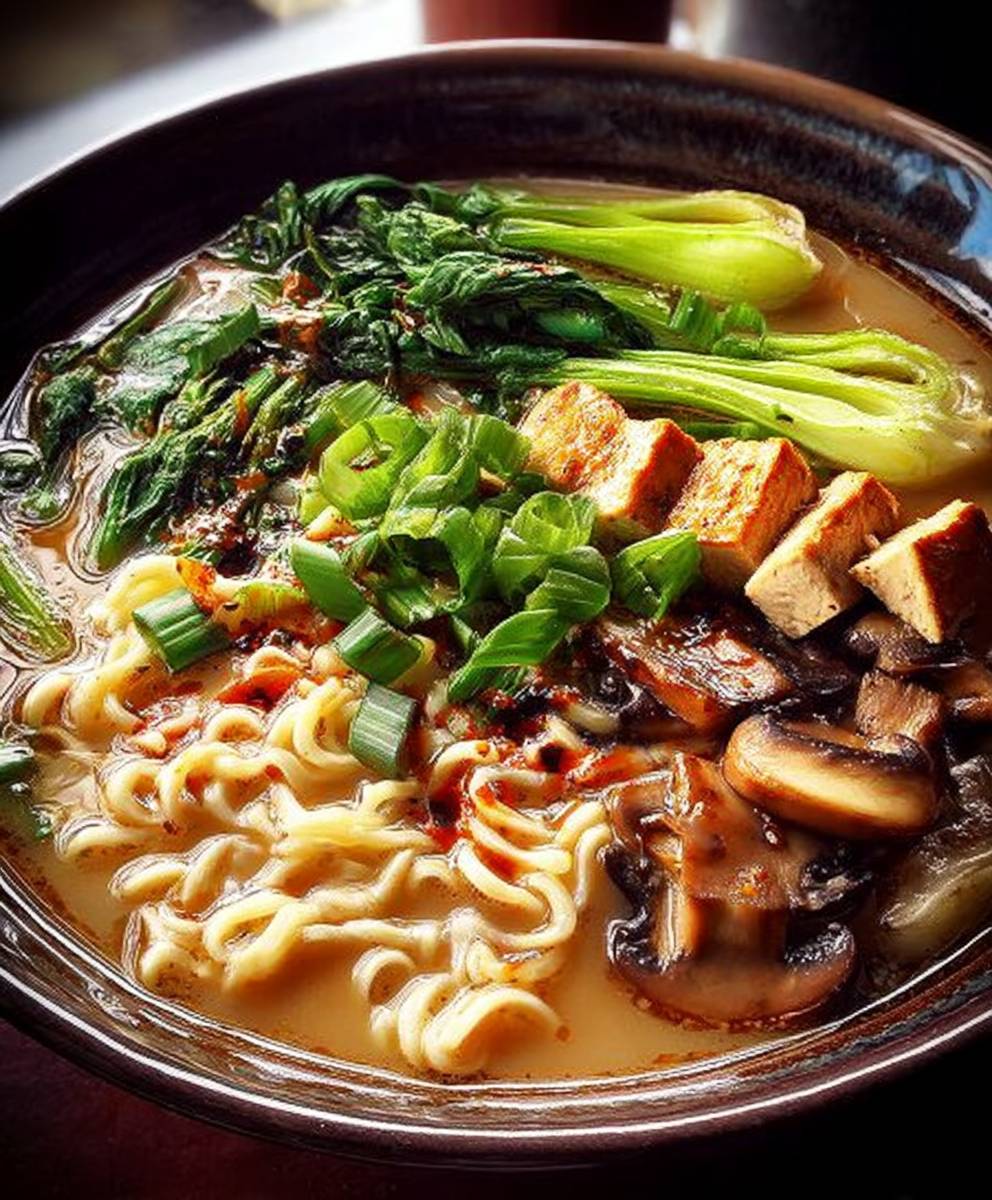 Ramen végétalien crémeux