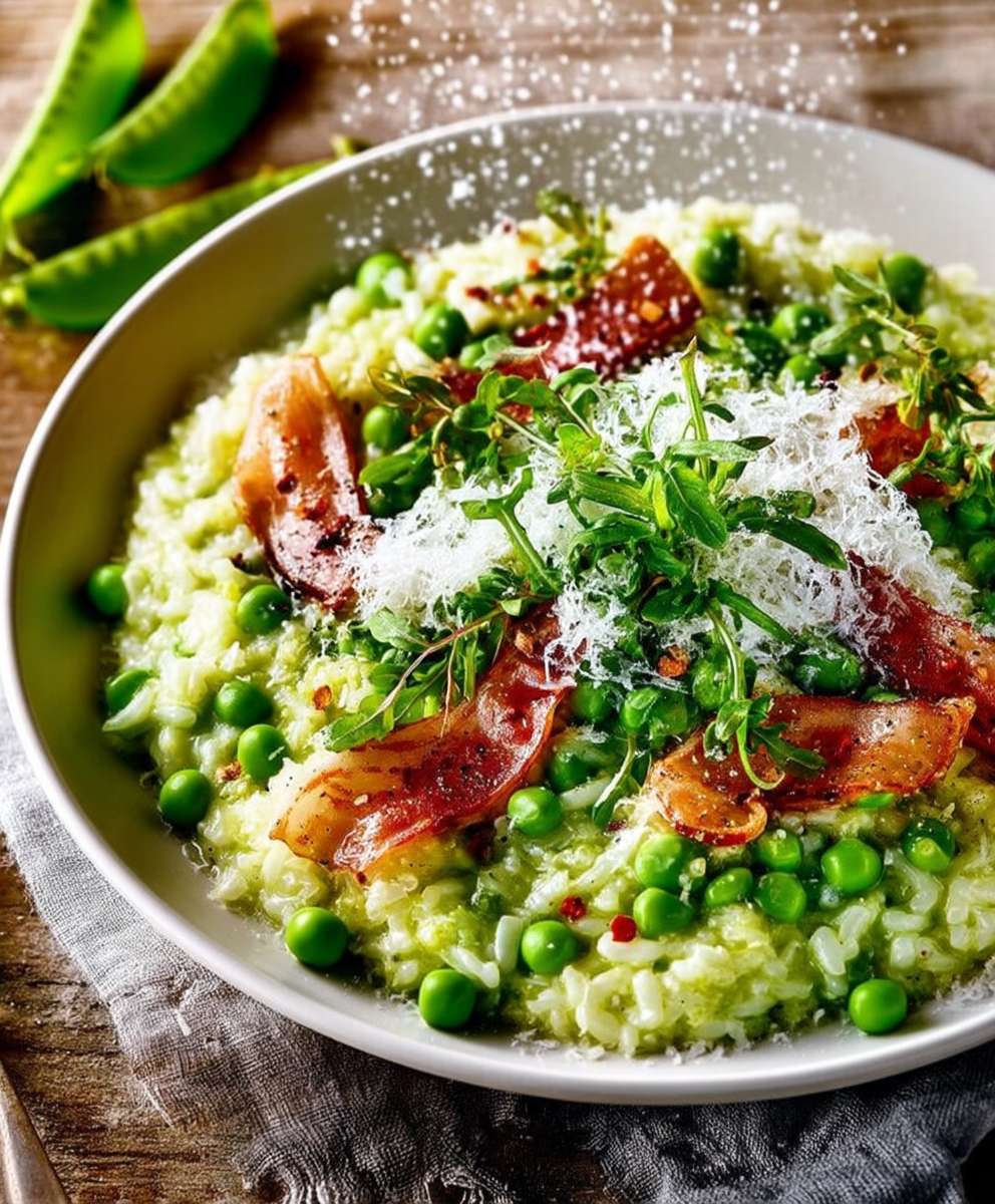 Risotto aux petits pois