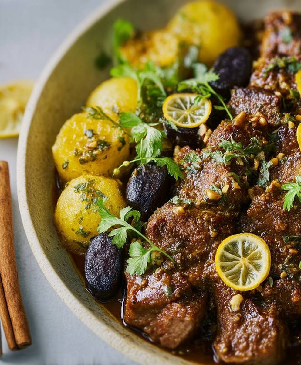 Agneau citron confit
