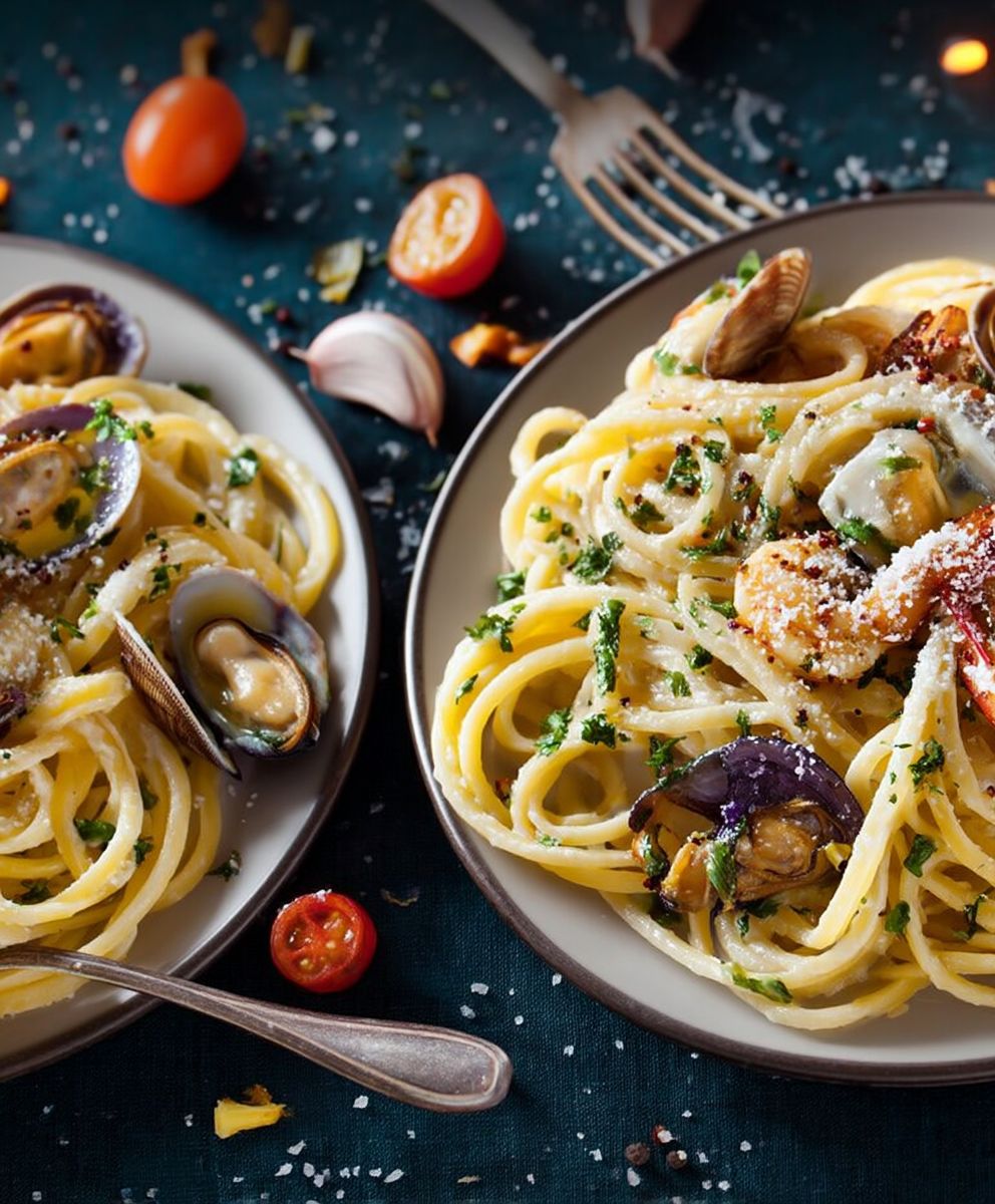 Spaghettis fruits de mer