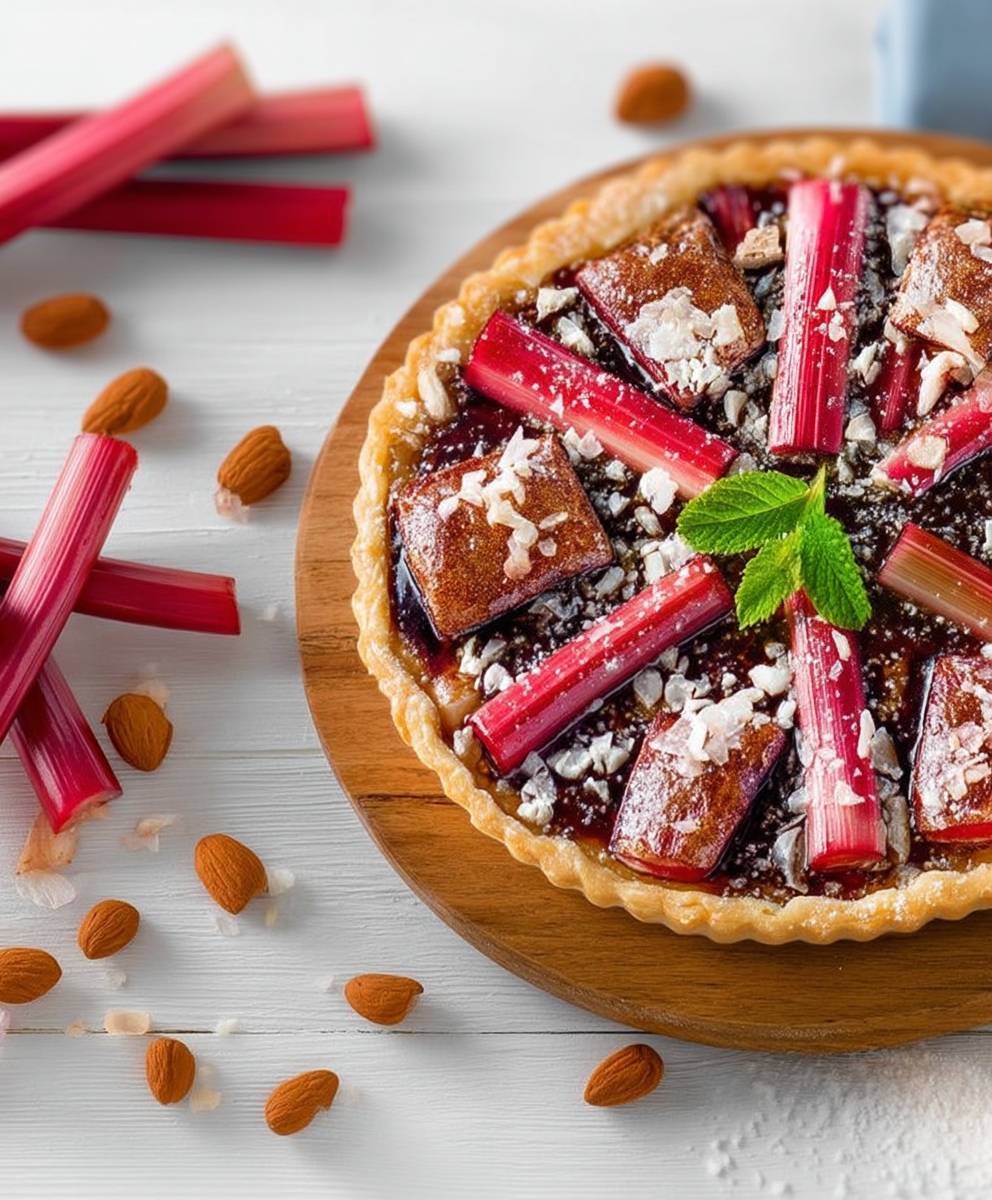 Tarte à la rhubarbe facile