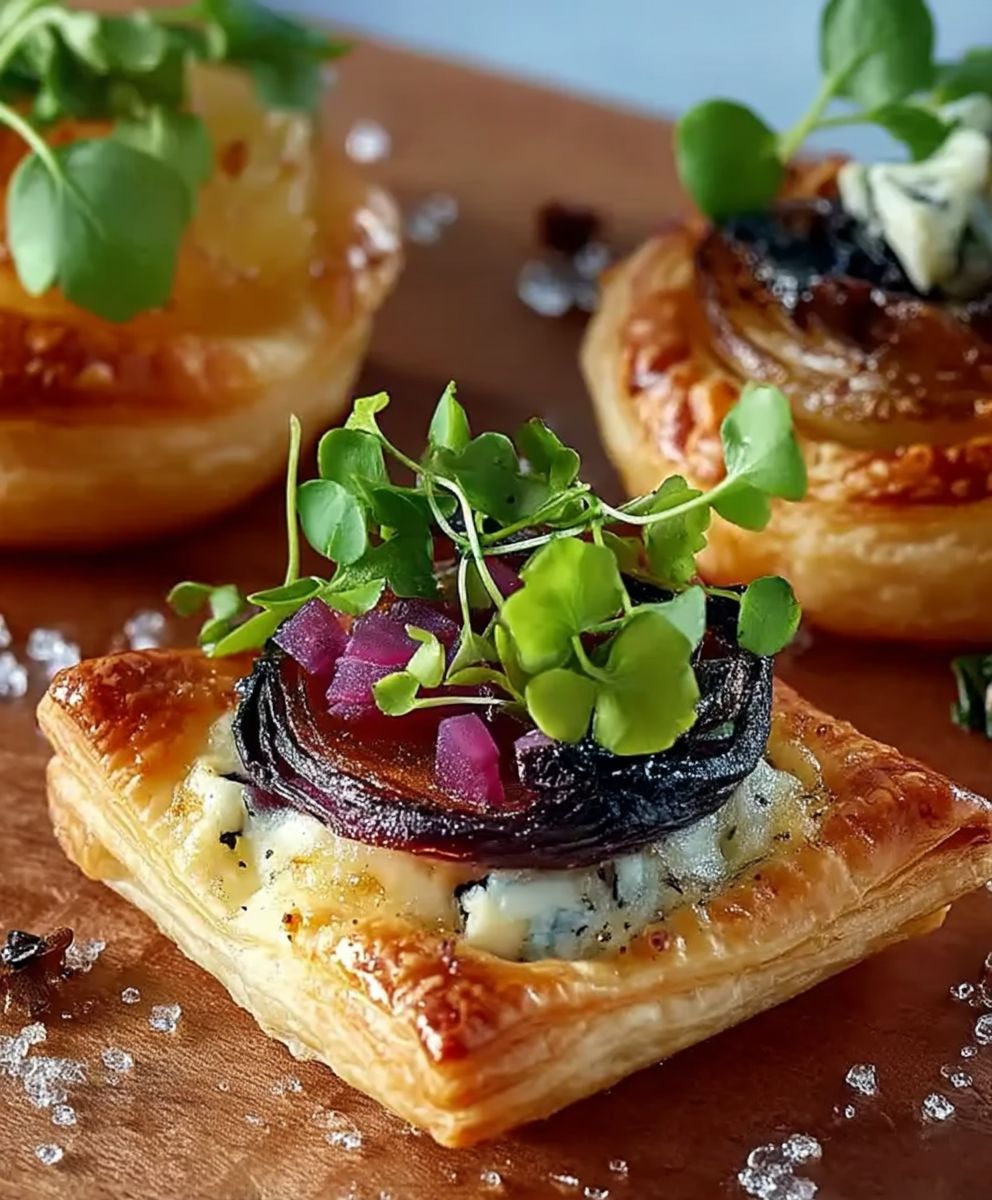 Feuilleté au radi amuse bouche