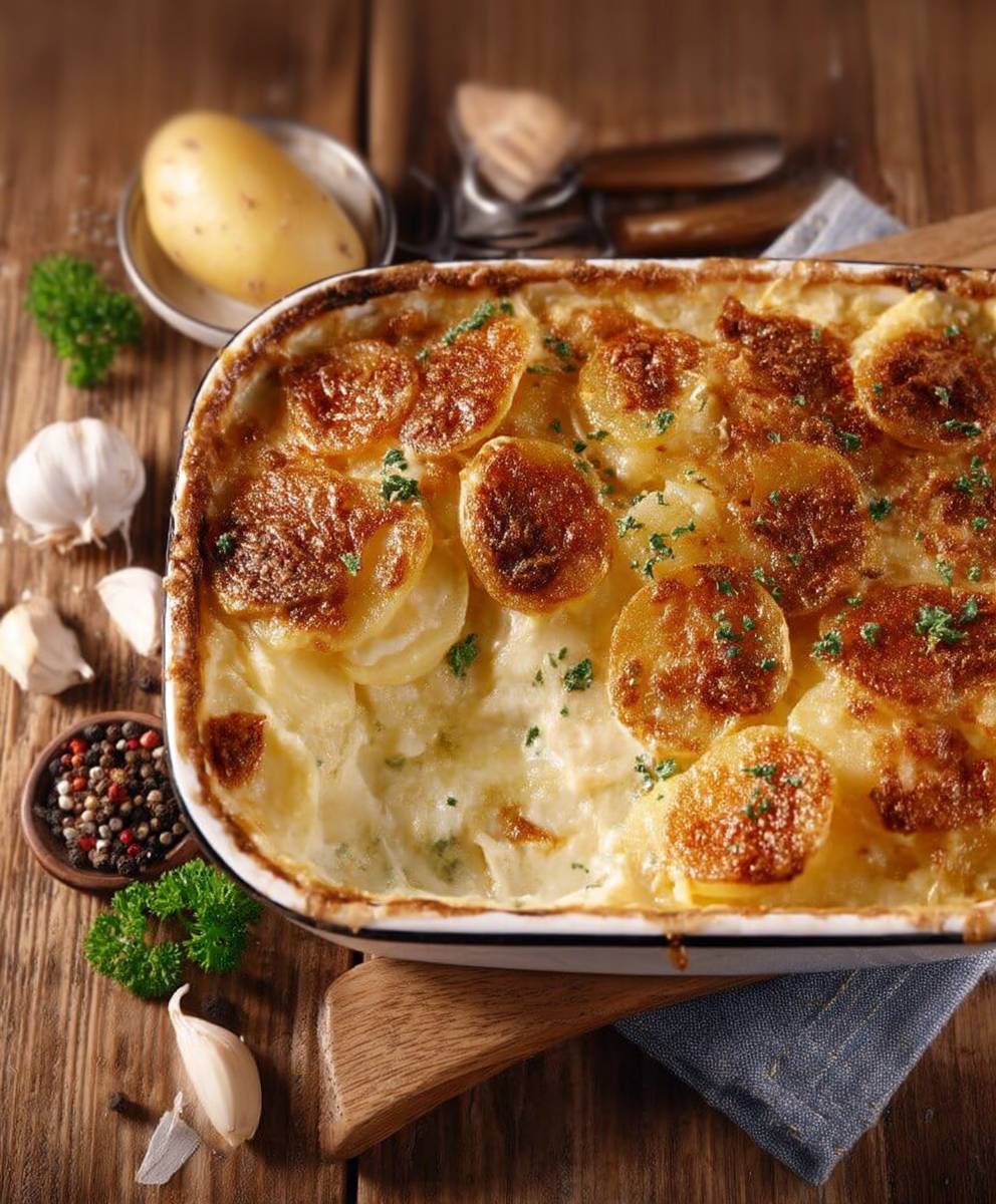 Gratin dauphinois trois fromages