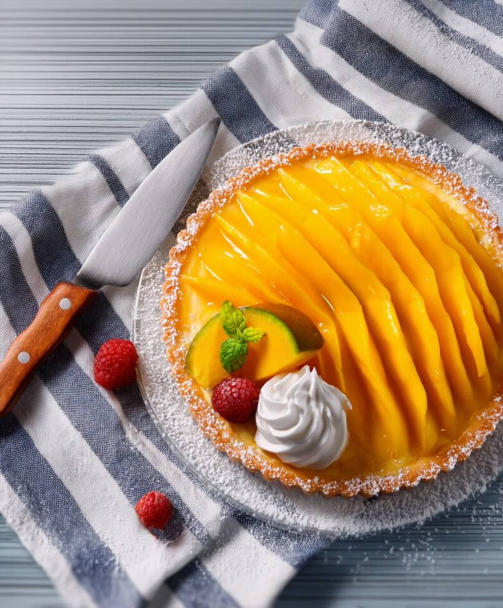 Tarte à la mangue facile