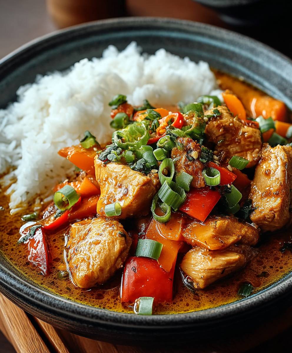 Poulet au curry chinois