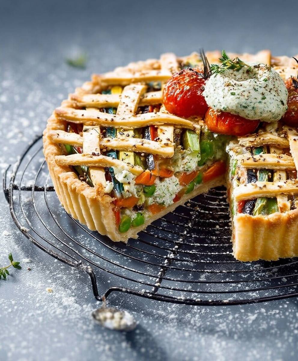 Tarte légumes du potager