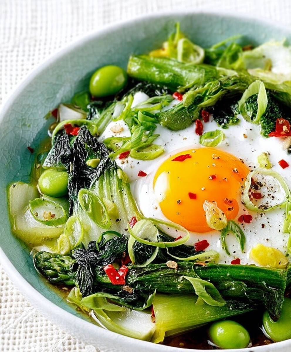 Poêlée légumes et uf