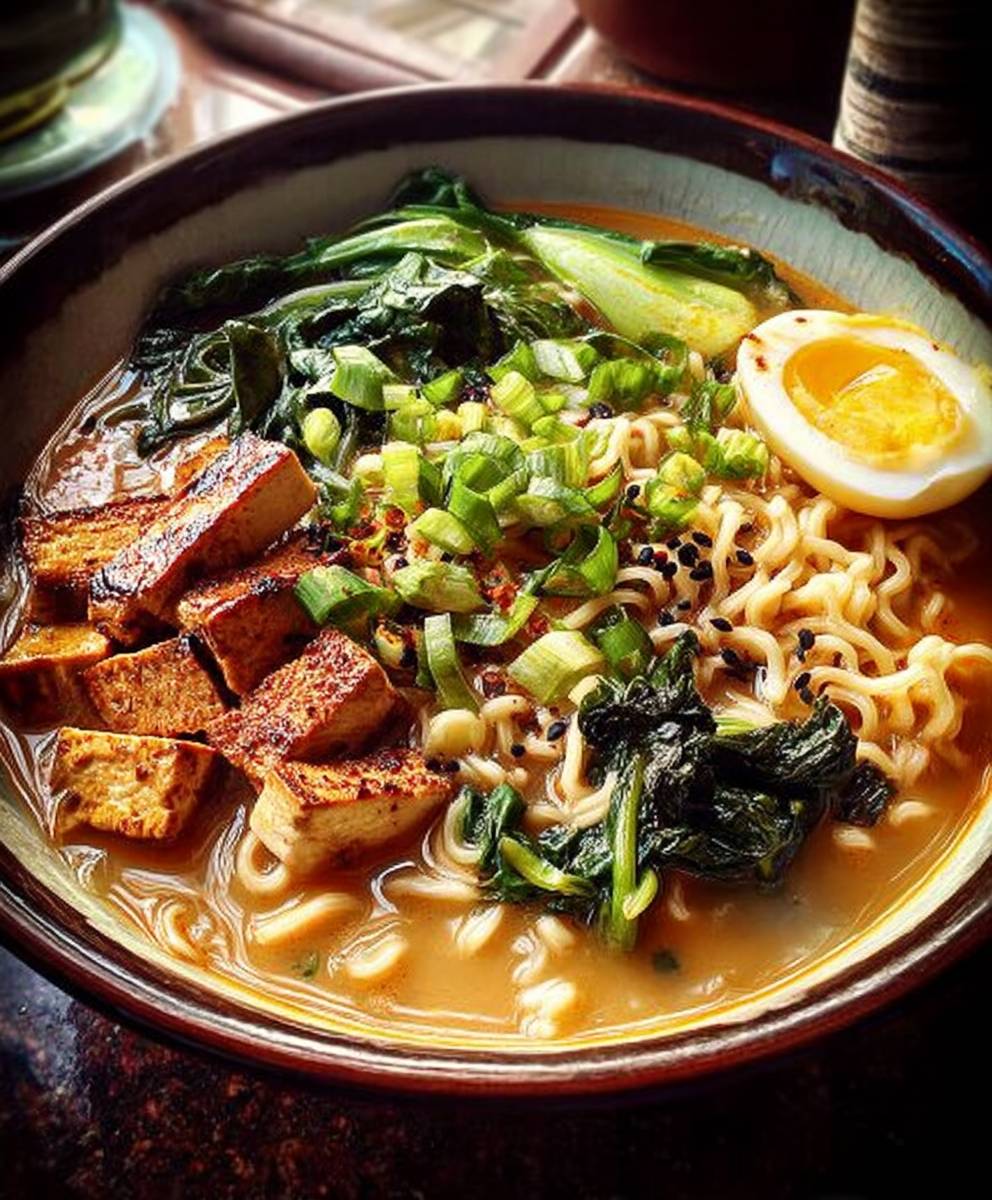 Ramen végétalien crémeux