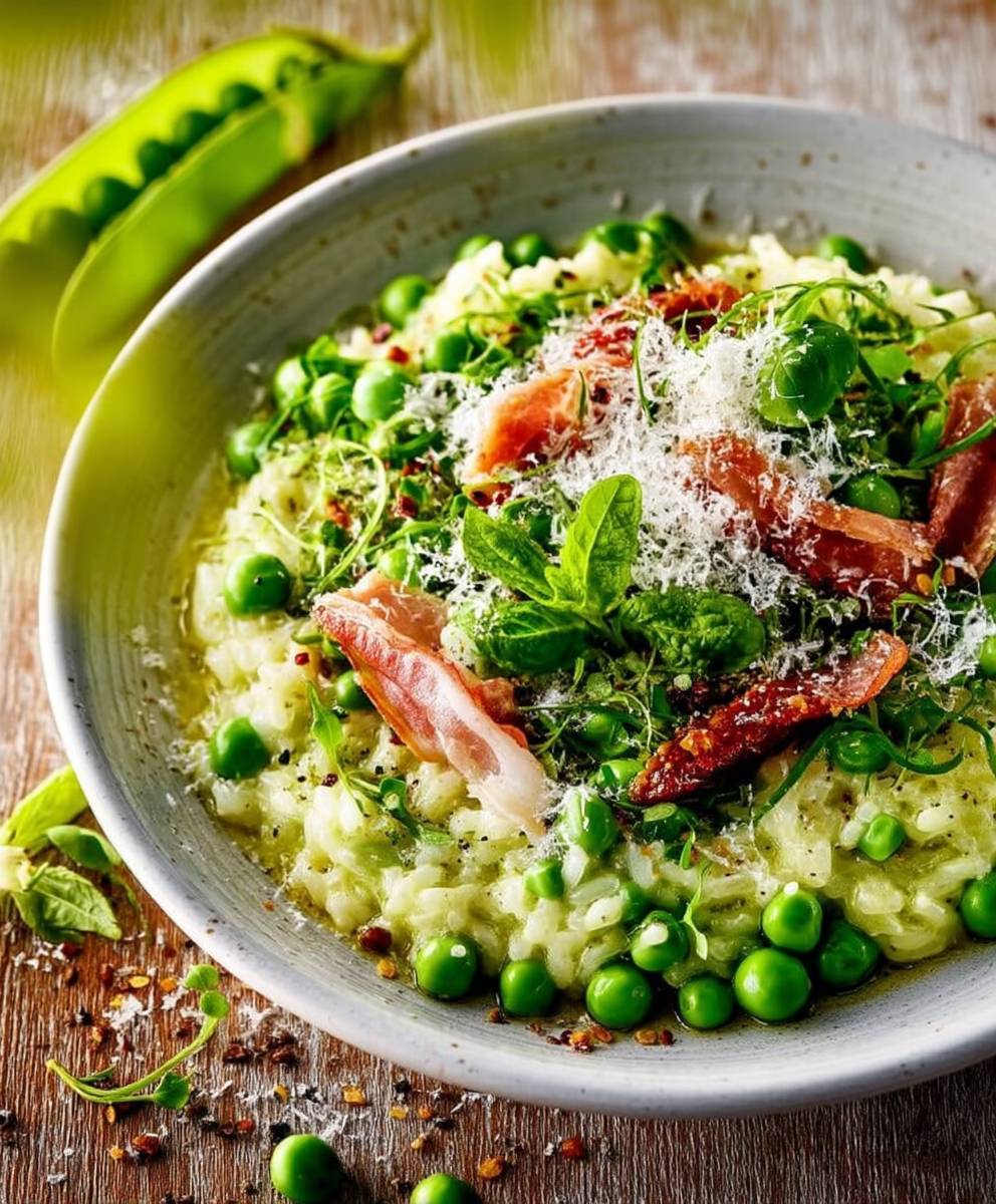 Risotto aux petits pois