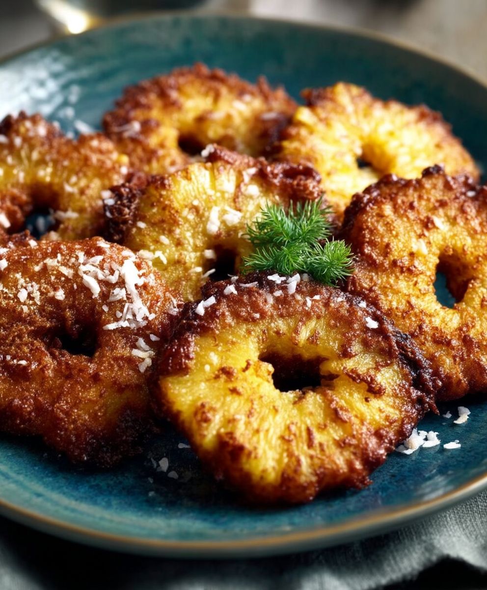 Beignets ananas coco