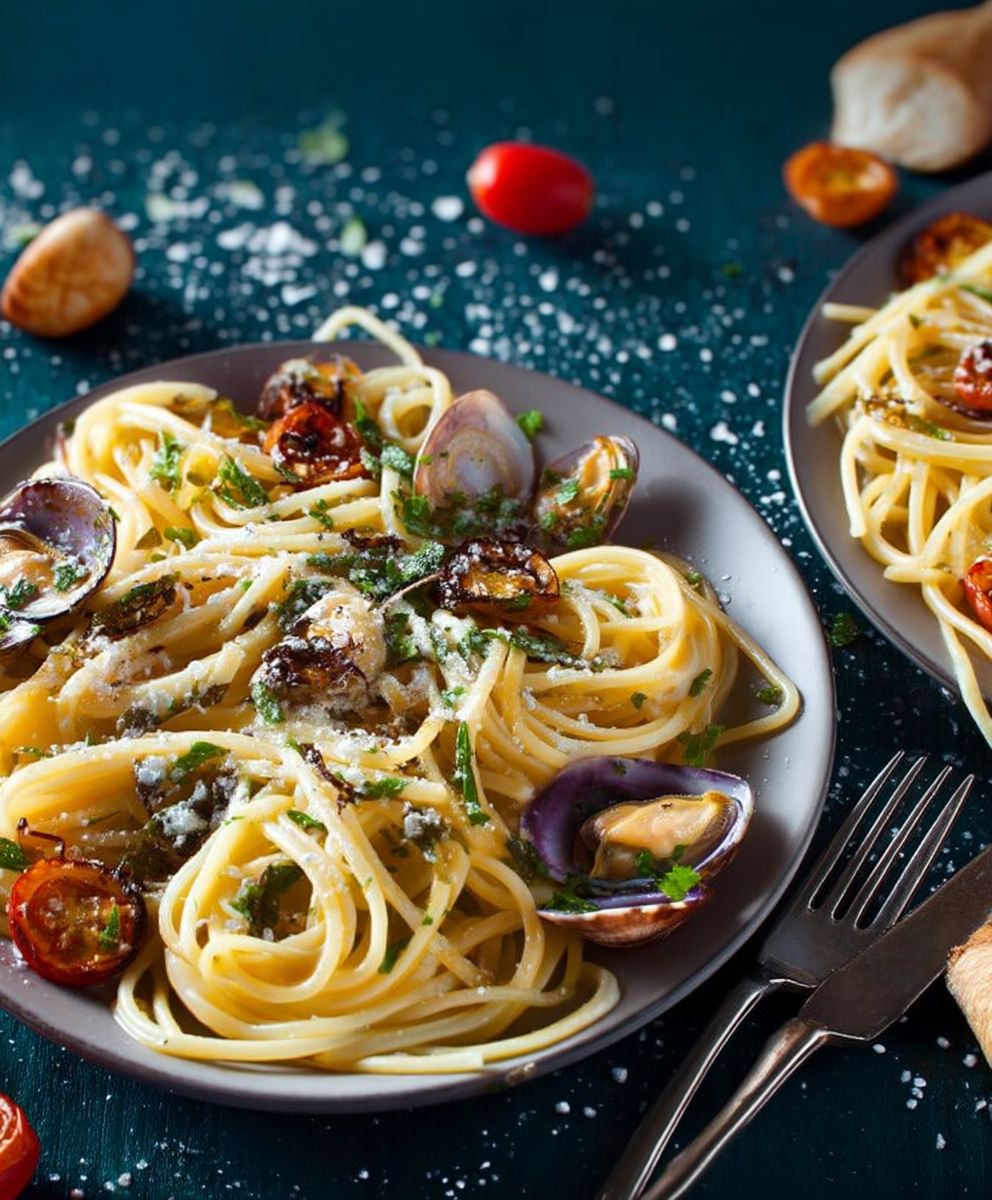 Spaghettis fruits de mer