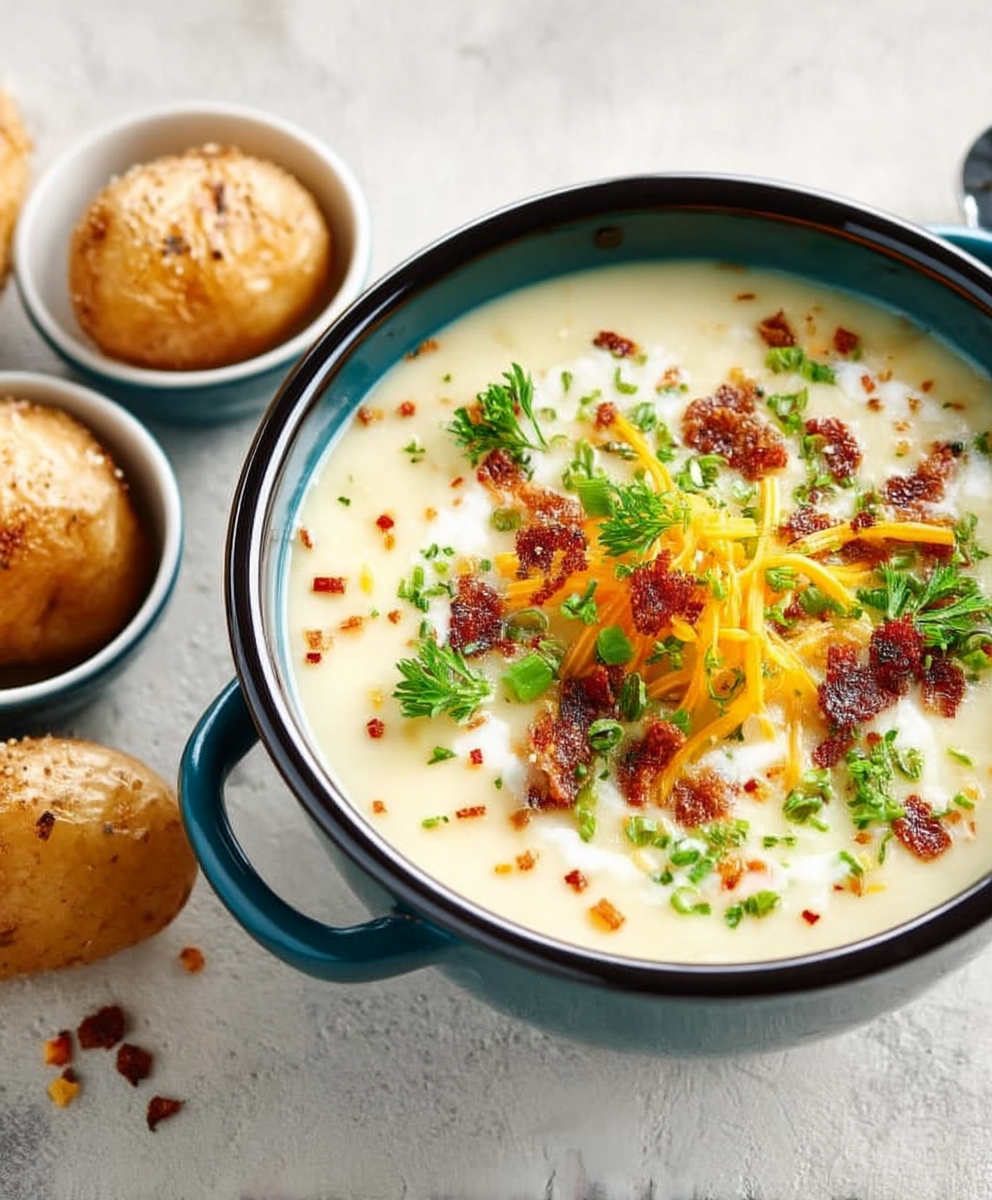 Soupe onctueuse pommes de terre hiver