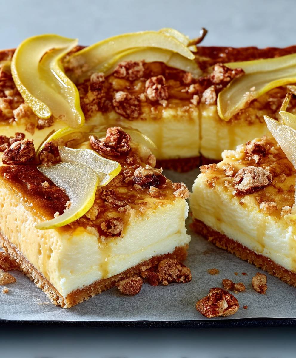 Cheesecake aux poires