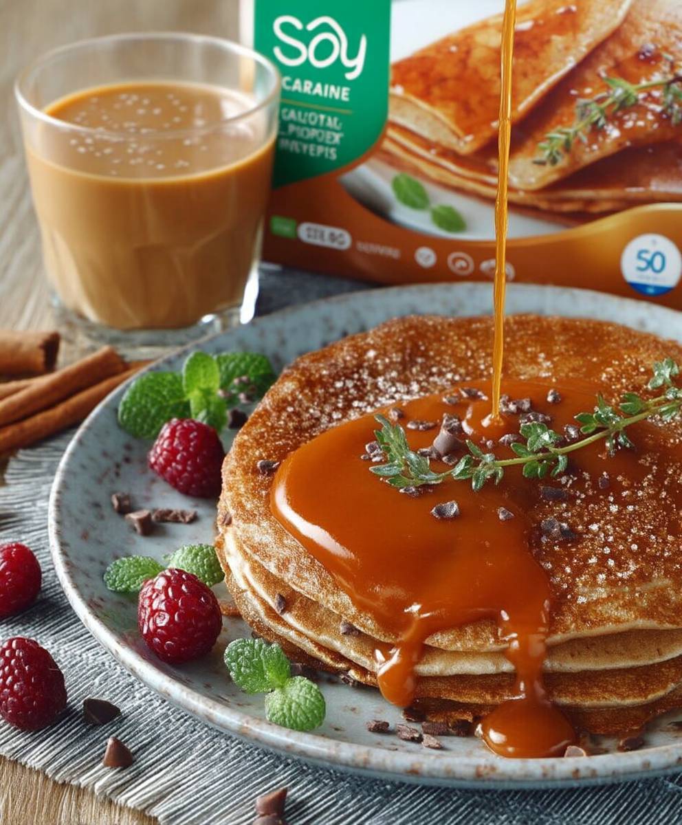 Crêpes végétales caramel