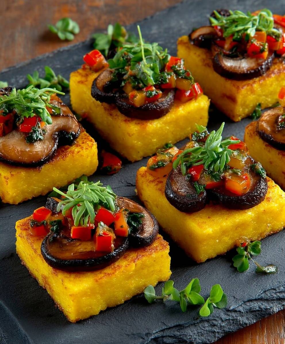 Toasts polenta