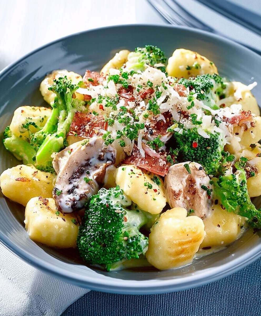 Gnocchis aux brocolis