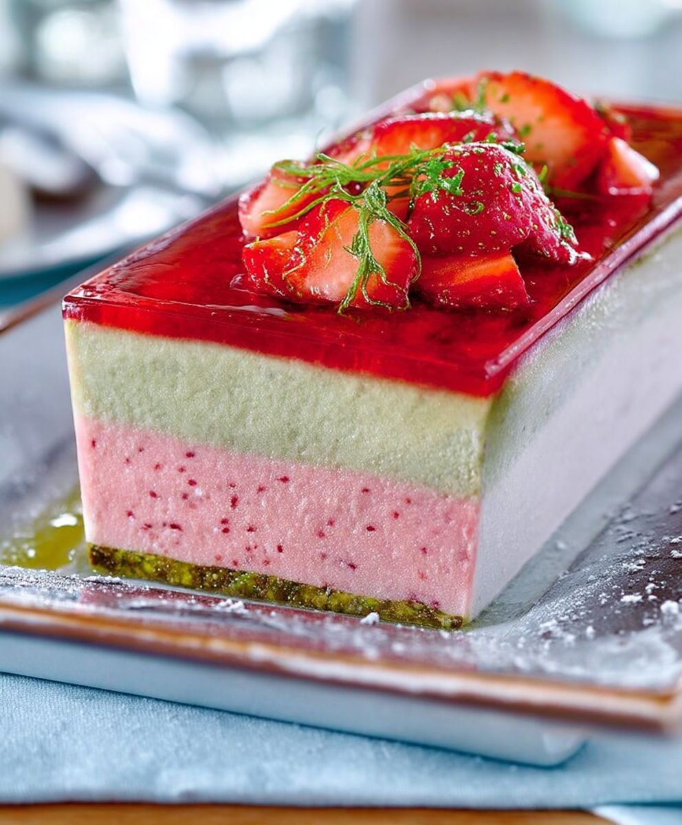 Terrine pistache fraise