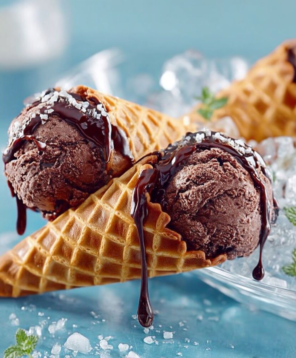 Cornets au chocolat