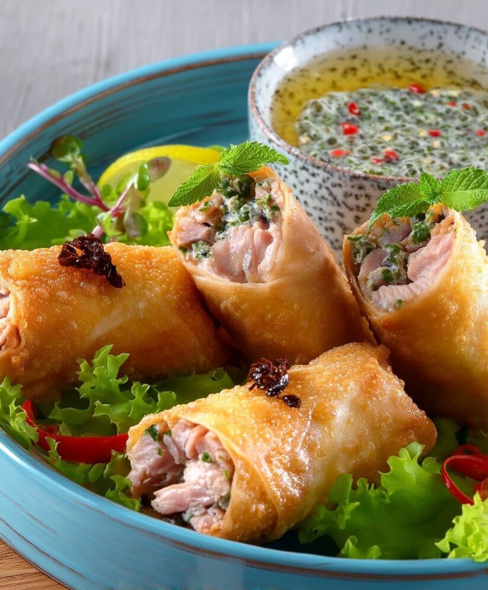 Nems thon sauce chermoula