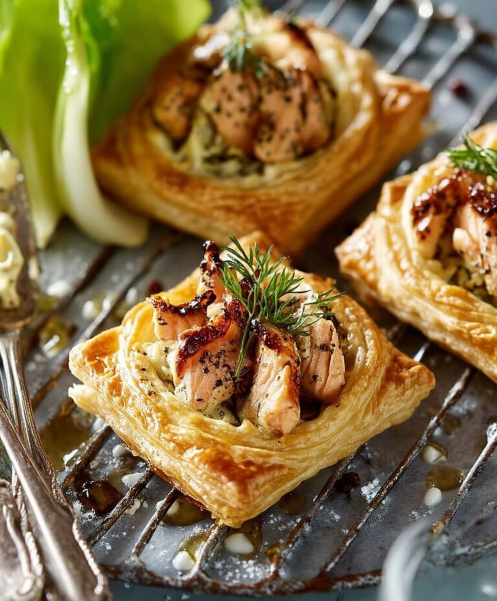 Feuilletés au saumon facile