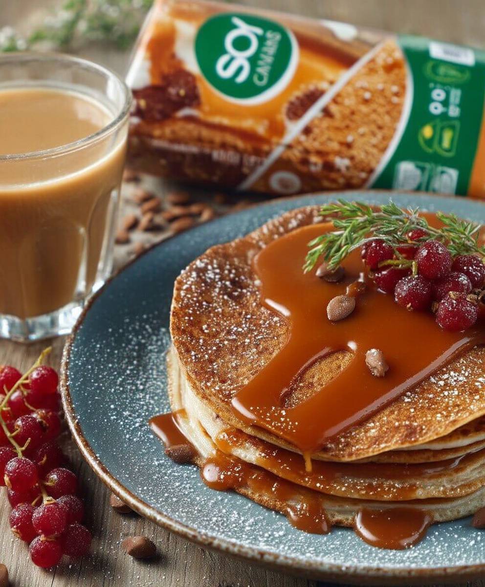 Crêpes végétales caramel