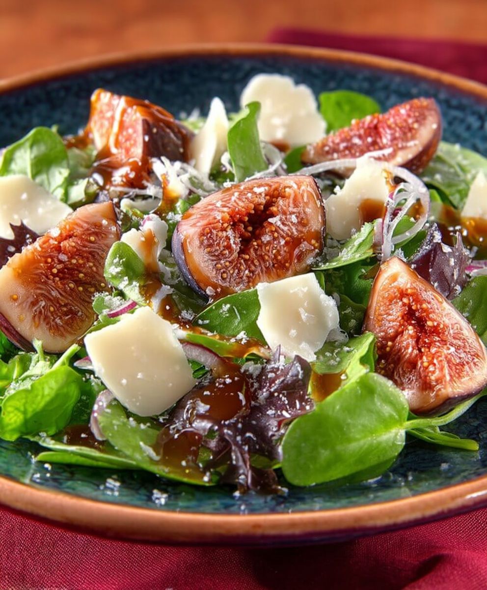 Salade automne figues Emmental Savoie