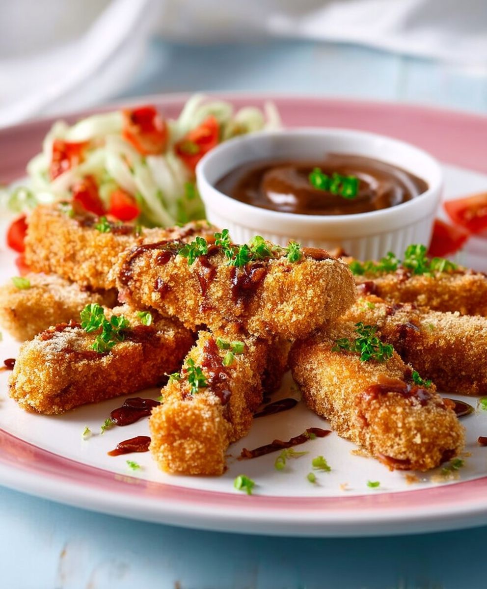 Fingers agneau panés sauce tonkatsu