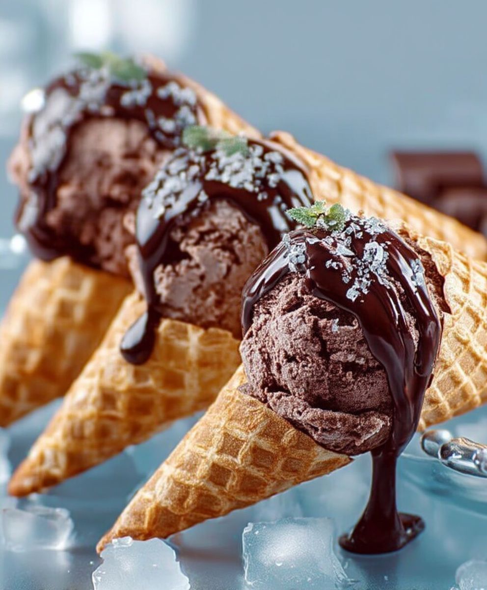 Cornets au chocolat