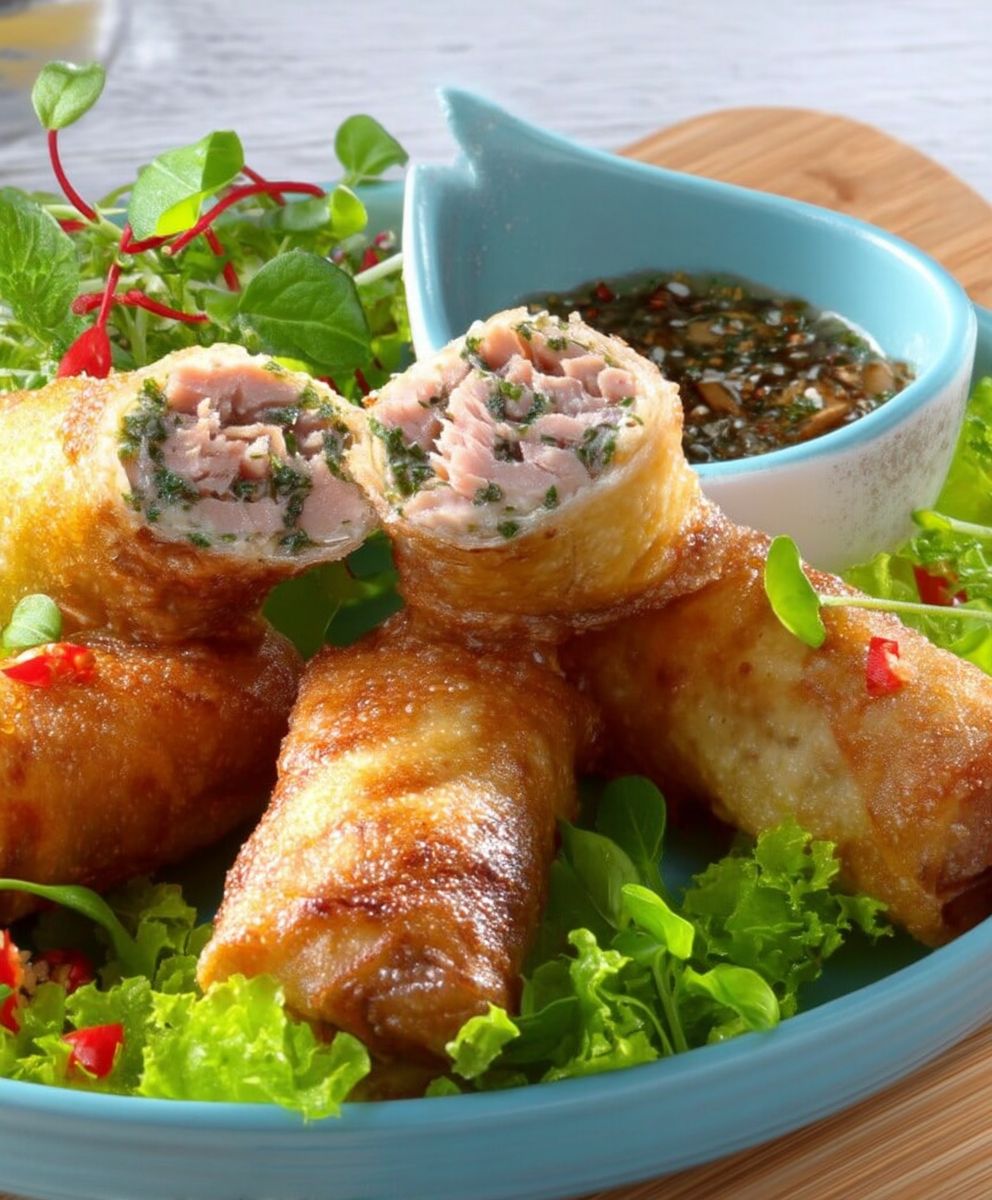 Nems thon sauce chermoula