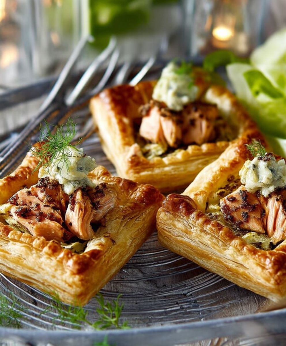 Feuilletés au saumon facile