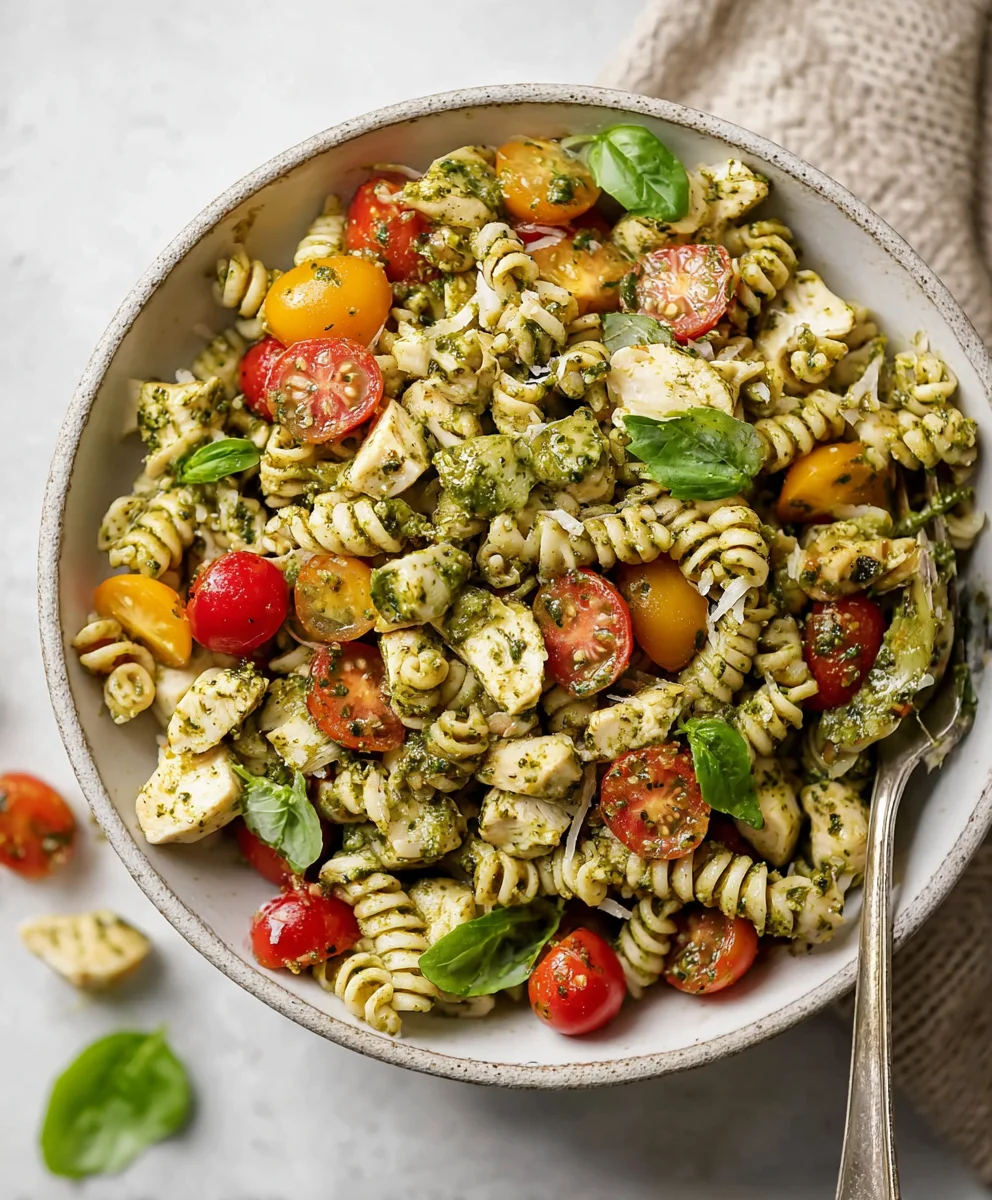 Salade Pâtes Poulet Pesto: Recette Facile, Fraîche et Rapide