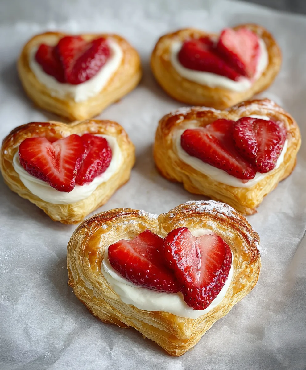Cœurs Feuilletés Fraise : Recette Exquise et Facile à Faire