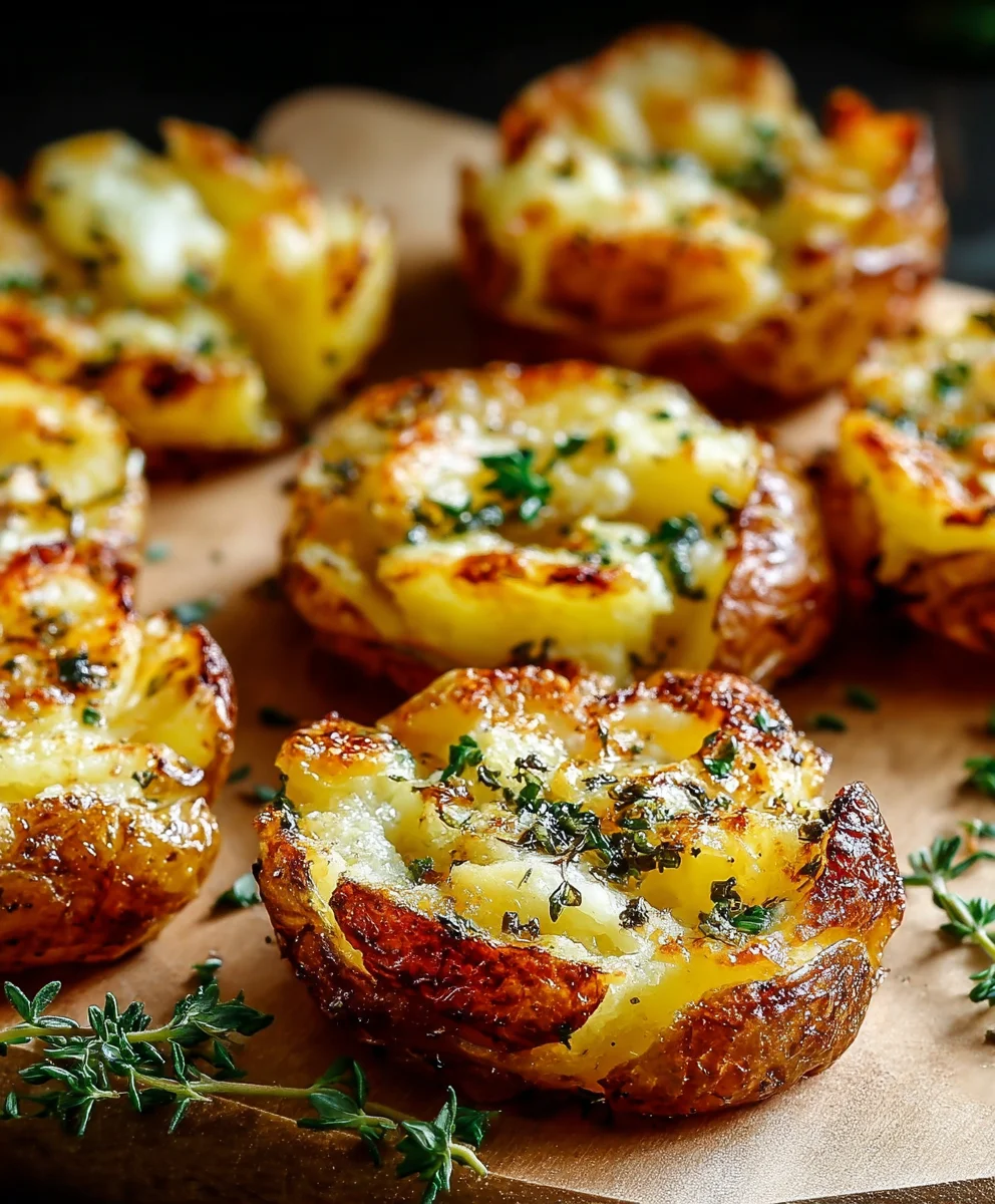 Pommes de Terre Écrasées Croustillantes: Recette Irrésistible