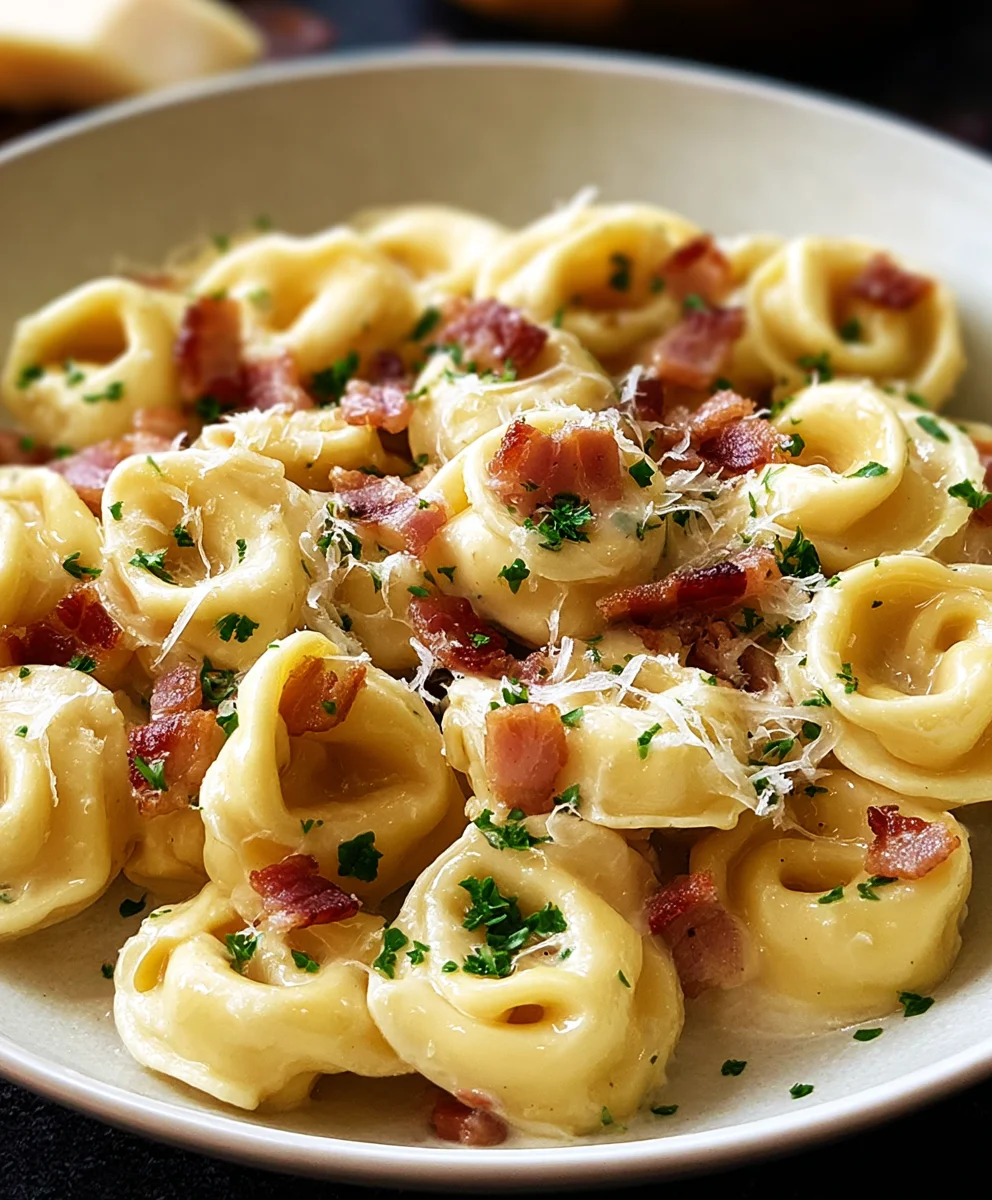 Tortellini Carbonara Bœuf : Le Plat Réconfortant Parfait