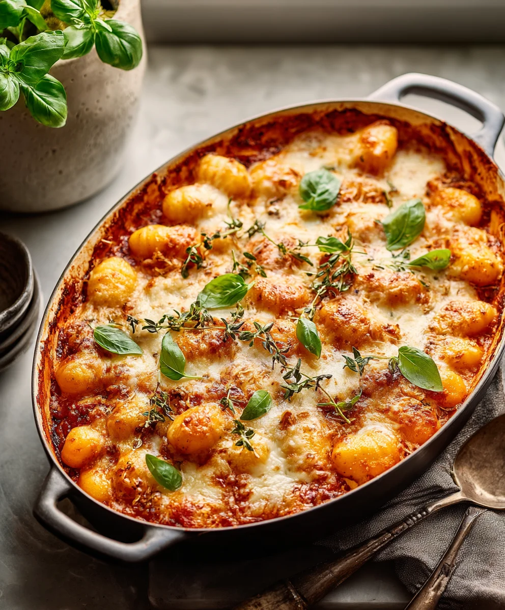 Gratin de Gnocchis Fromagé au Four