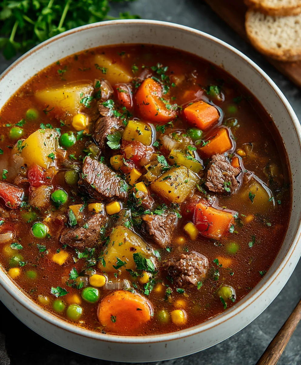 Soupe de Bœuf aux Légumes Facile : Saine et Réconfortante