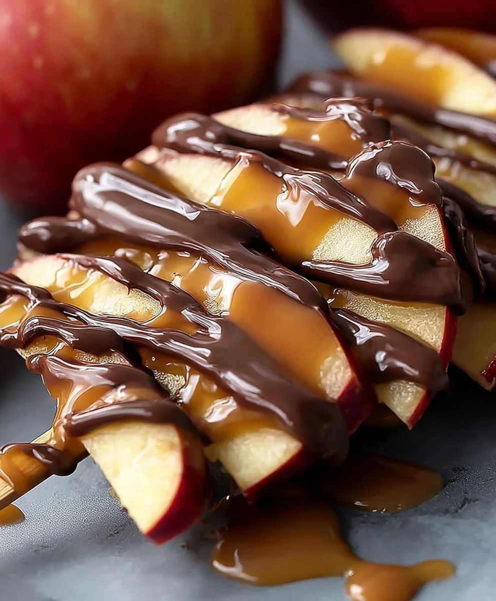 Pommes au Caramel & Chocolat: Recette Facile & Irrésistible