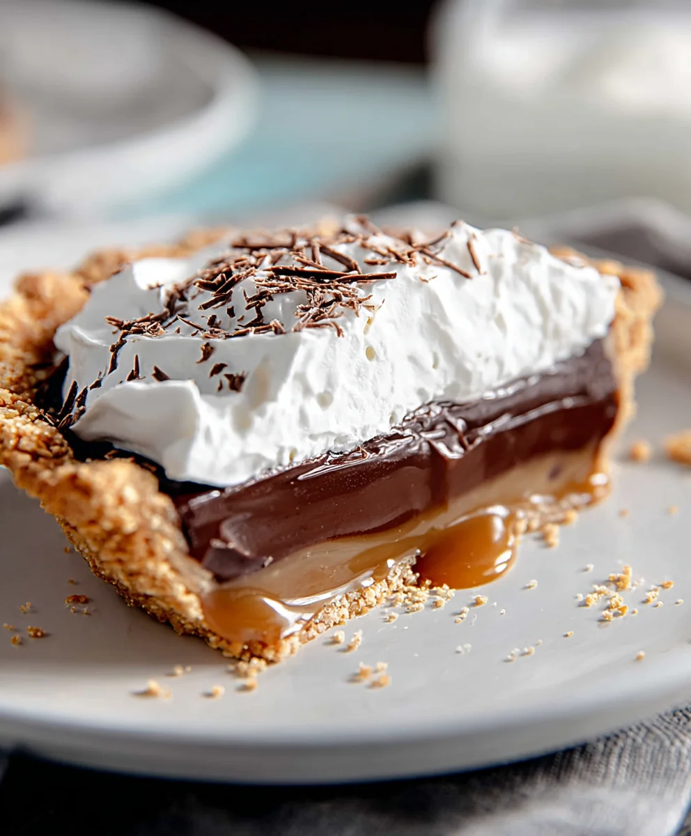 Tarte Crème Chocolat Caramel Décadente