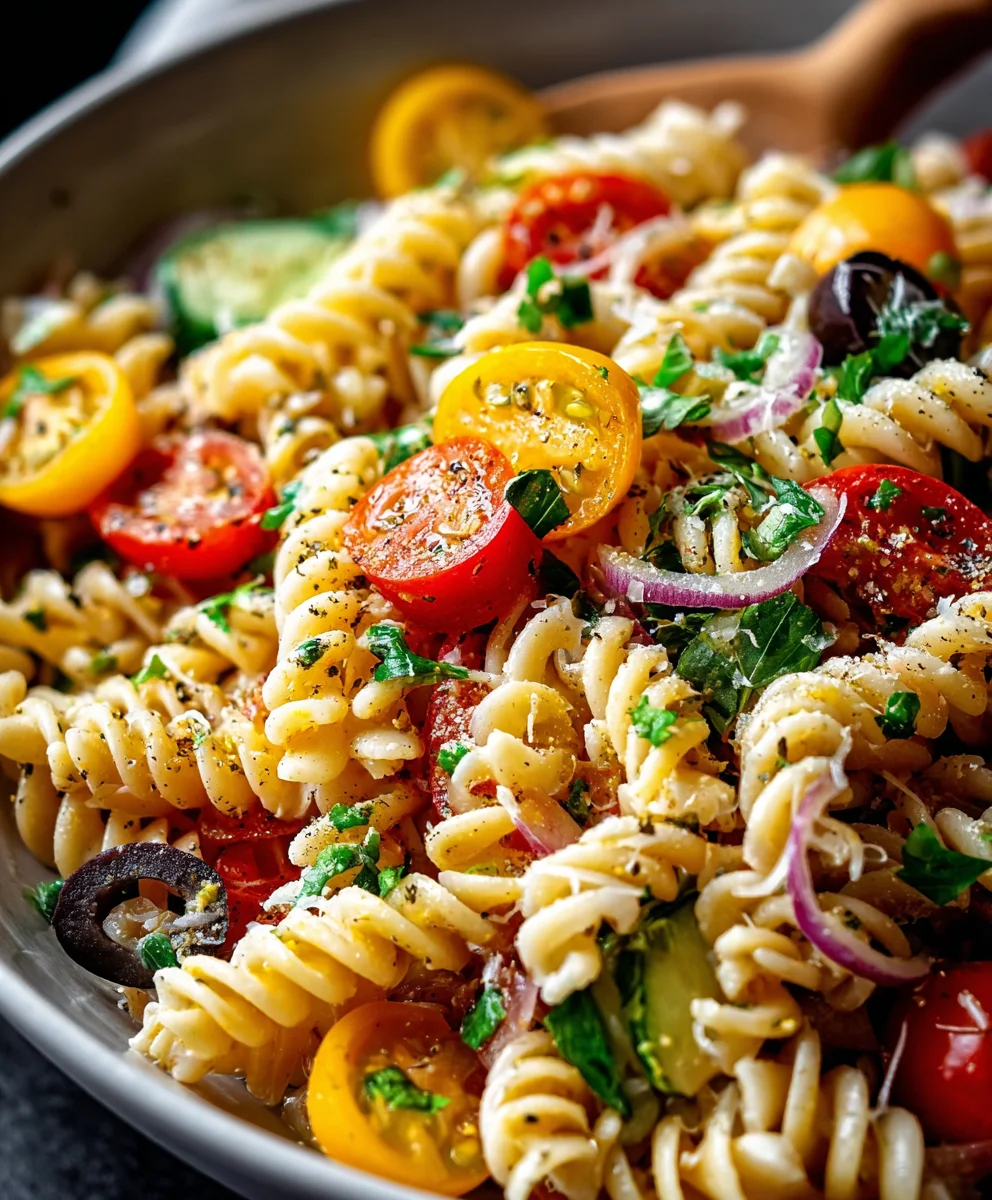Recette de Salade de Pâtes Végétarienne Gourmande et Saine