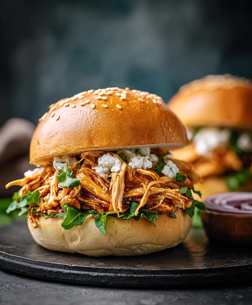 Sandwichs au Poulet Effiloché : Recette Facile & Savoureuse