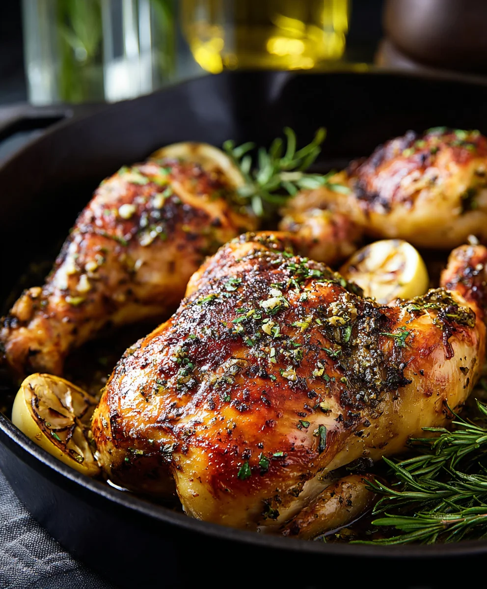 Poulet Français Rôti à l'Ail au Four: Recette Facile