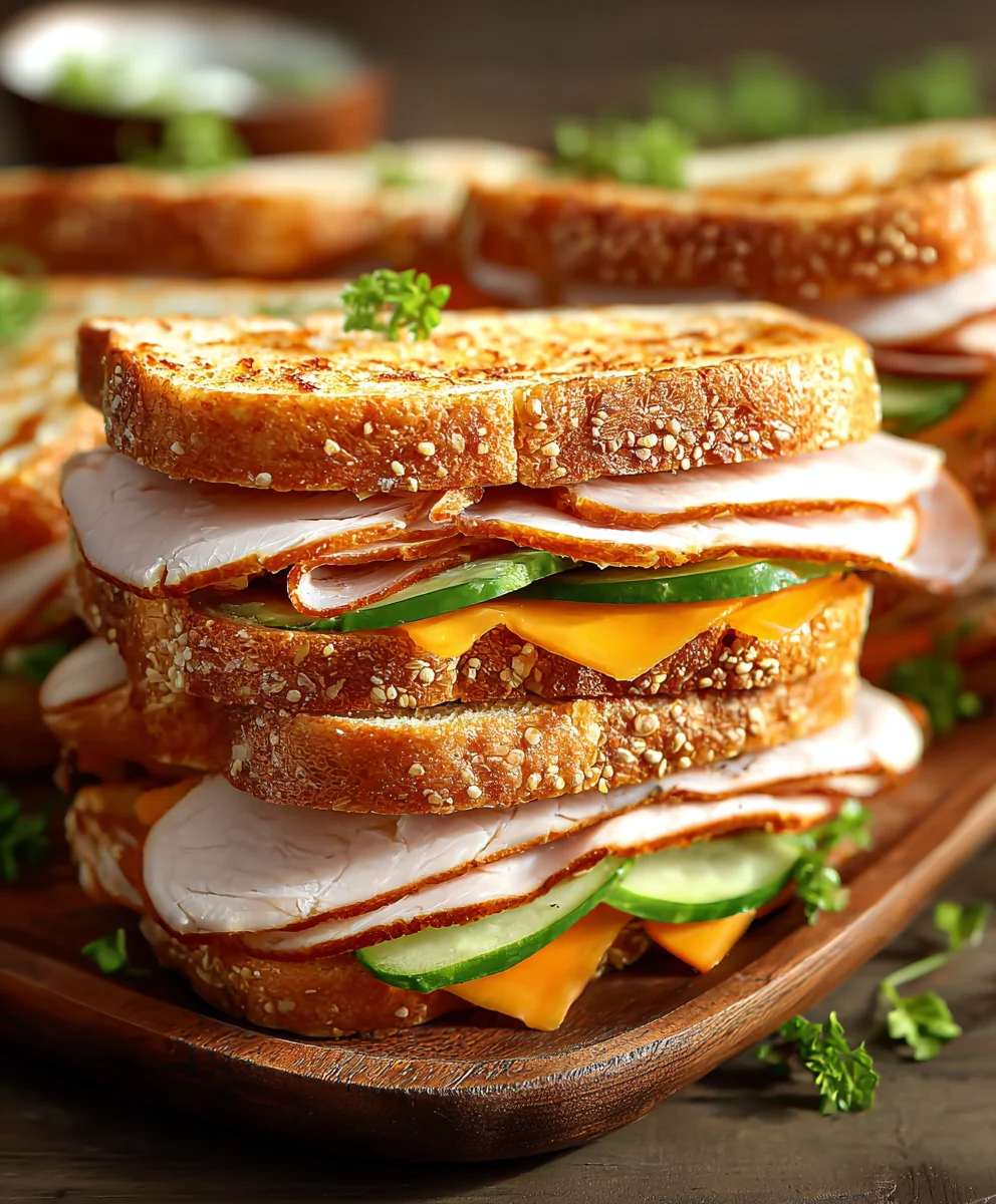 Recette Gourmande Sandwich Dinde Fumé Cheddar Irrésistible