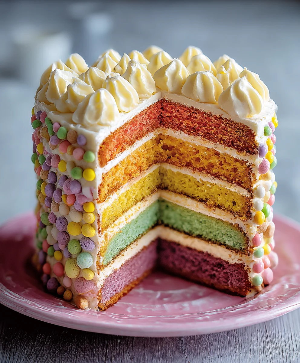 Recette de Gâteau Arc-en-ciel Délicieux Pour Toutes les Occasions